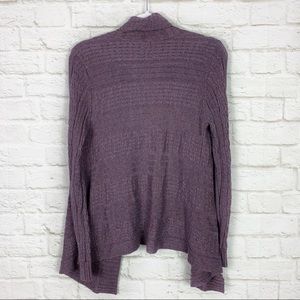 caslon(r) Collarless Open Front Long Cardigan in Green Sorrel , Size Medium